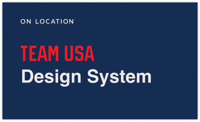 Team USA Design System