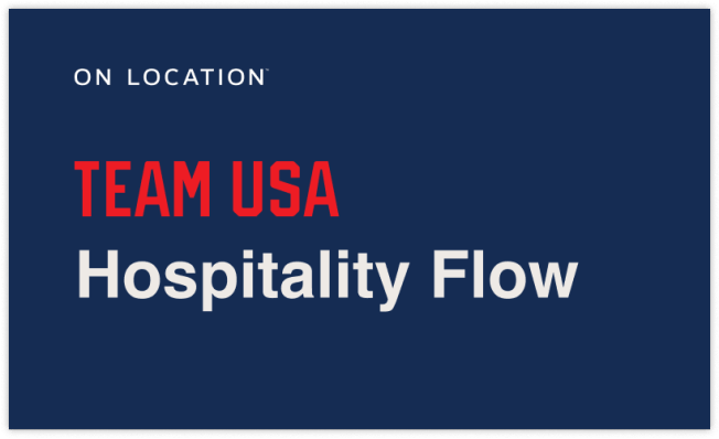 Team USA Hospitality Flow